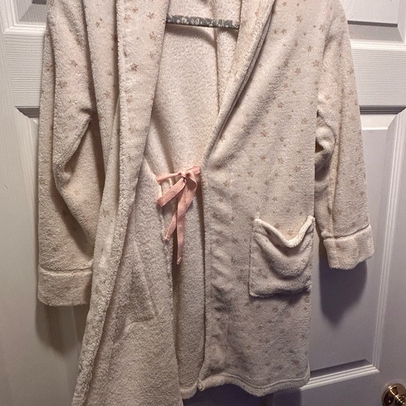 Justice Cream Star-Patterned Children Robe - Picture 4 of 5